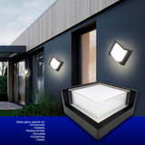 Arbotante de forma cuadrada de 15W (1052)