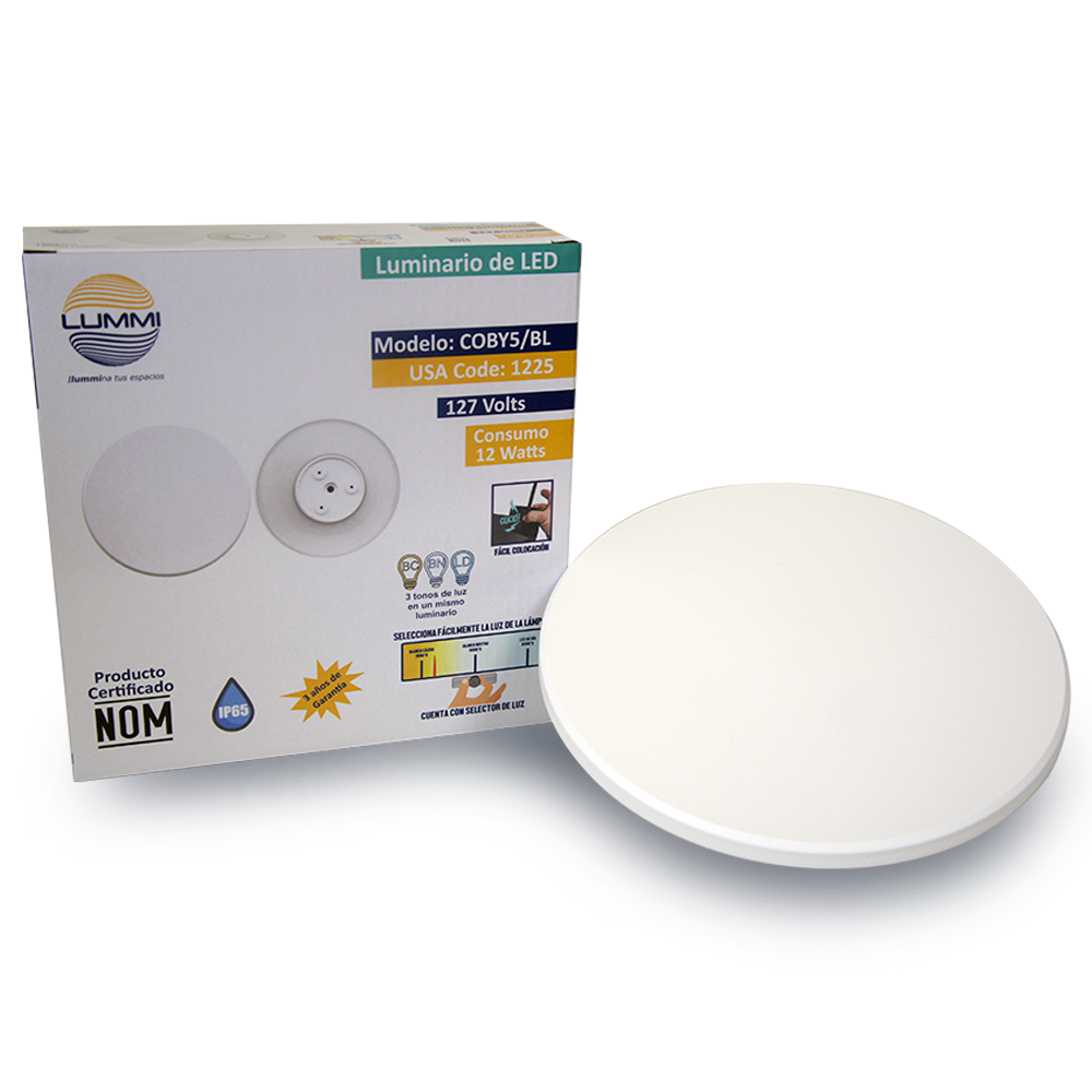 Luminario LED circular de pared de 12W (1225)