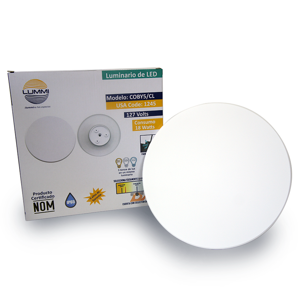 Luminario LED circular de pared de 18W (1245)