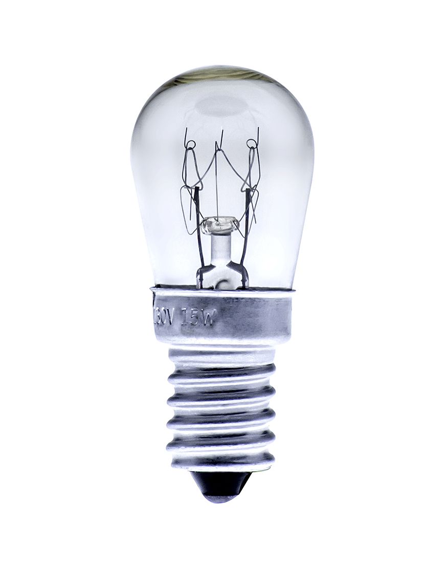Foco transparente chato entrada E-14 ( ST23 )