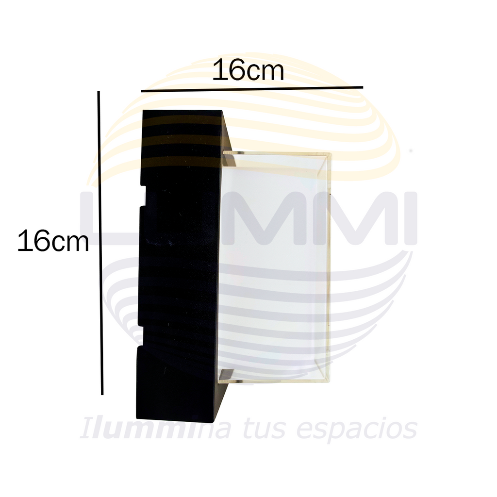 Arbotante de forma cuadrada de 15W (1050)