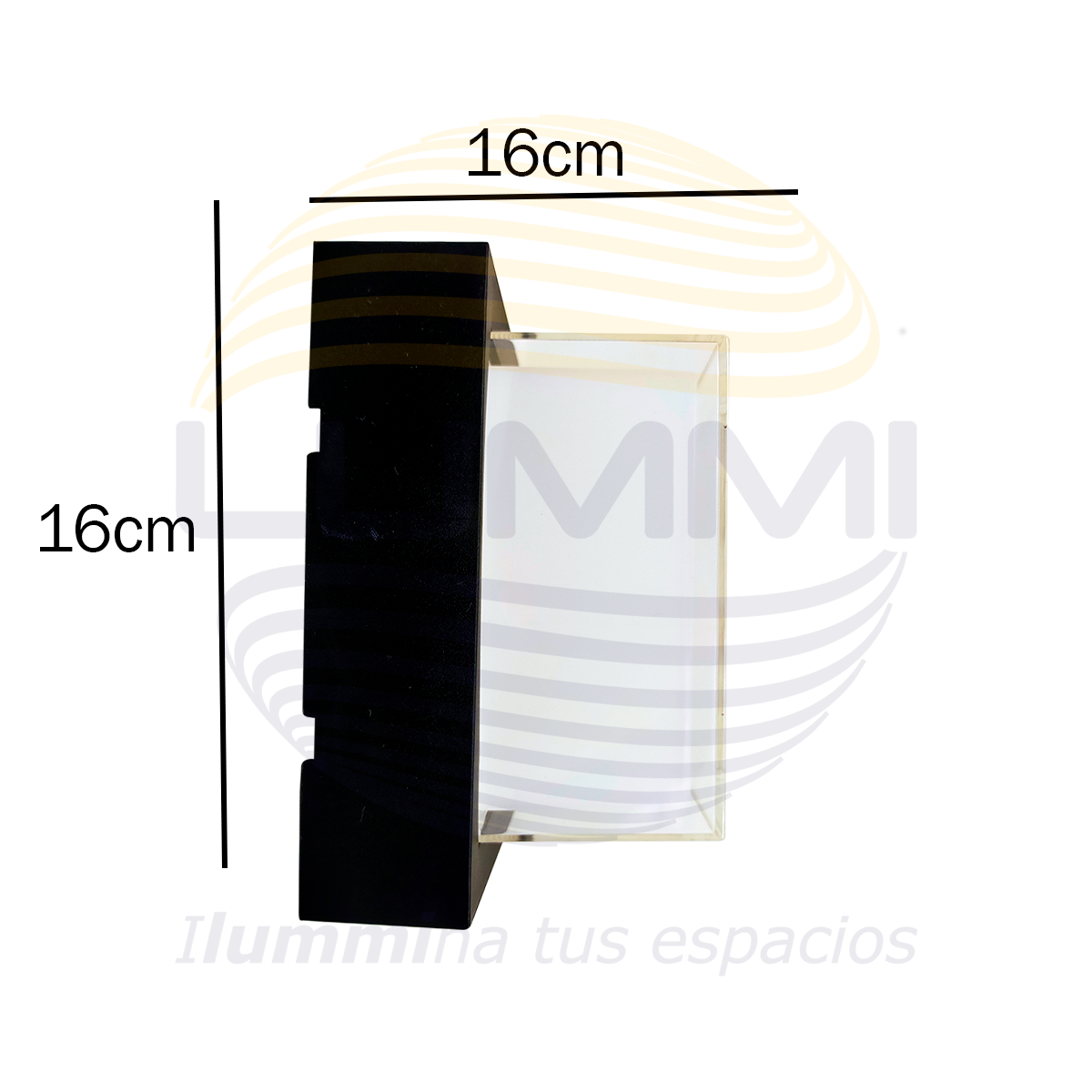 Arbotante de forma cuadrada de 15W (1050)