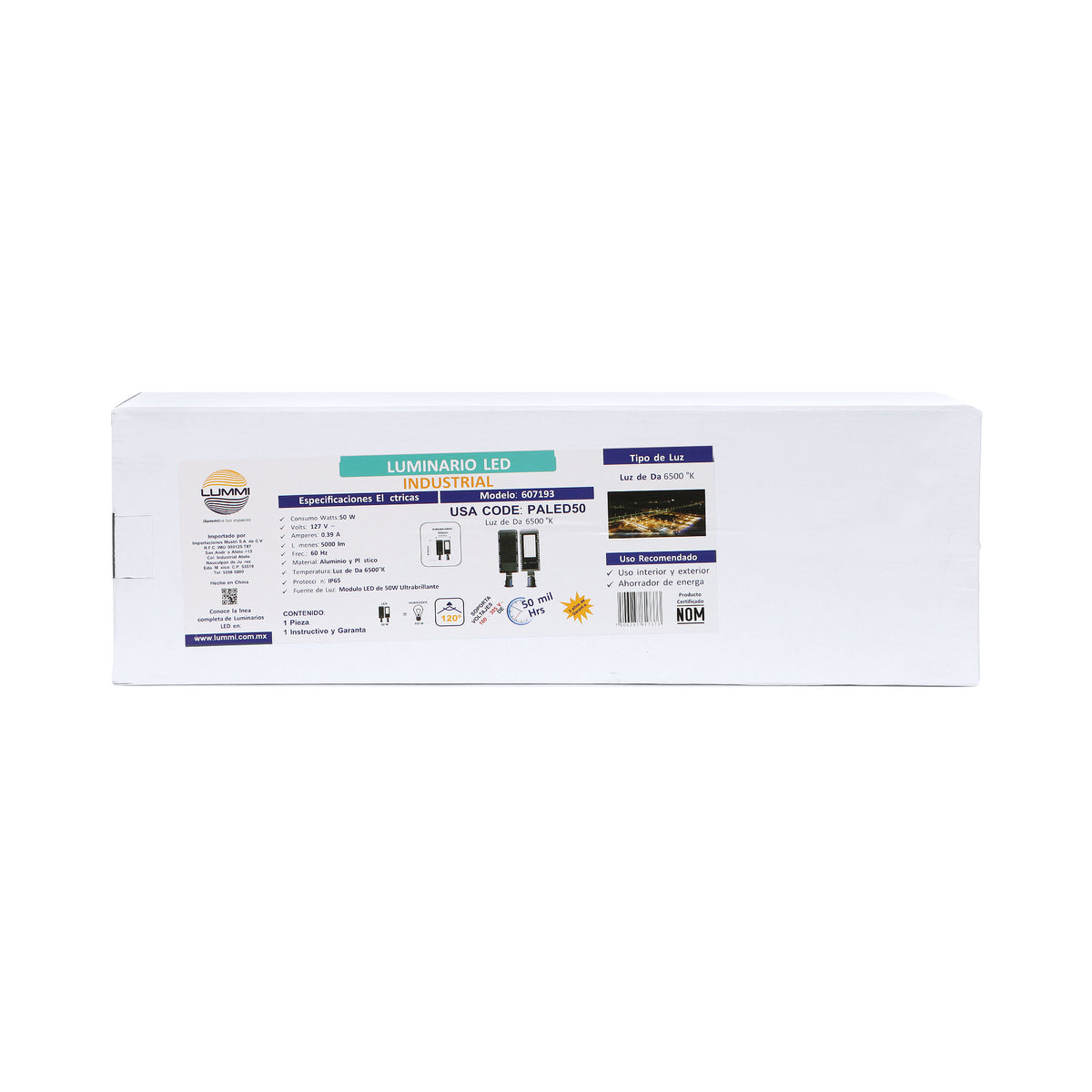 Luminario alumbrado público LED suburbano IP65 (PALED50)