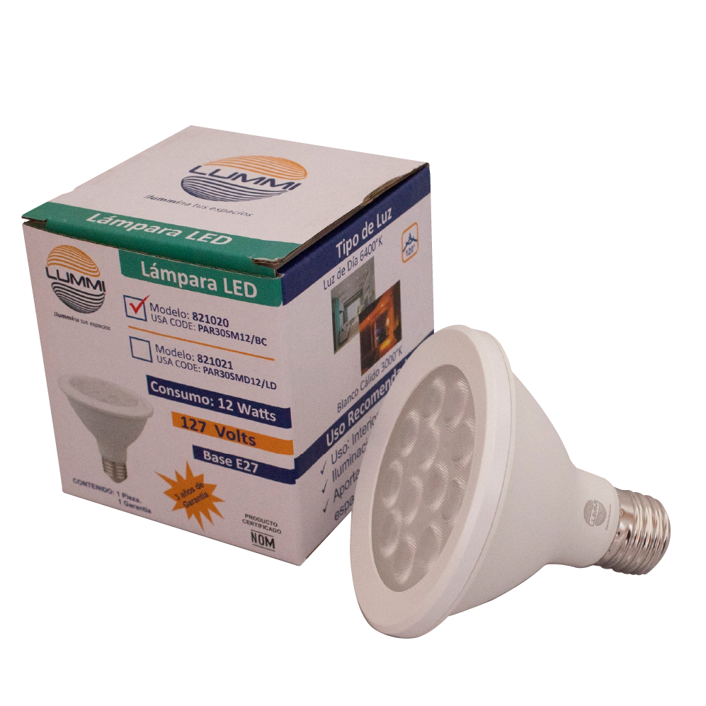 Foco LED 12W c/E26 (PAR30SMD12/BC)