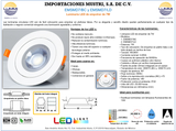 Luminaria  Circular LED 7W Empotrable SMD (EMSMD7/BC)