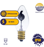 Foco flicker neón 3W E12 (FFNC7.5)