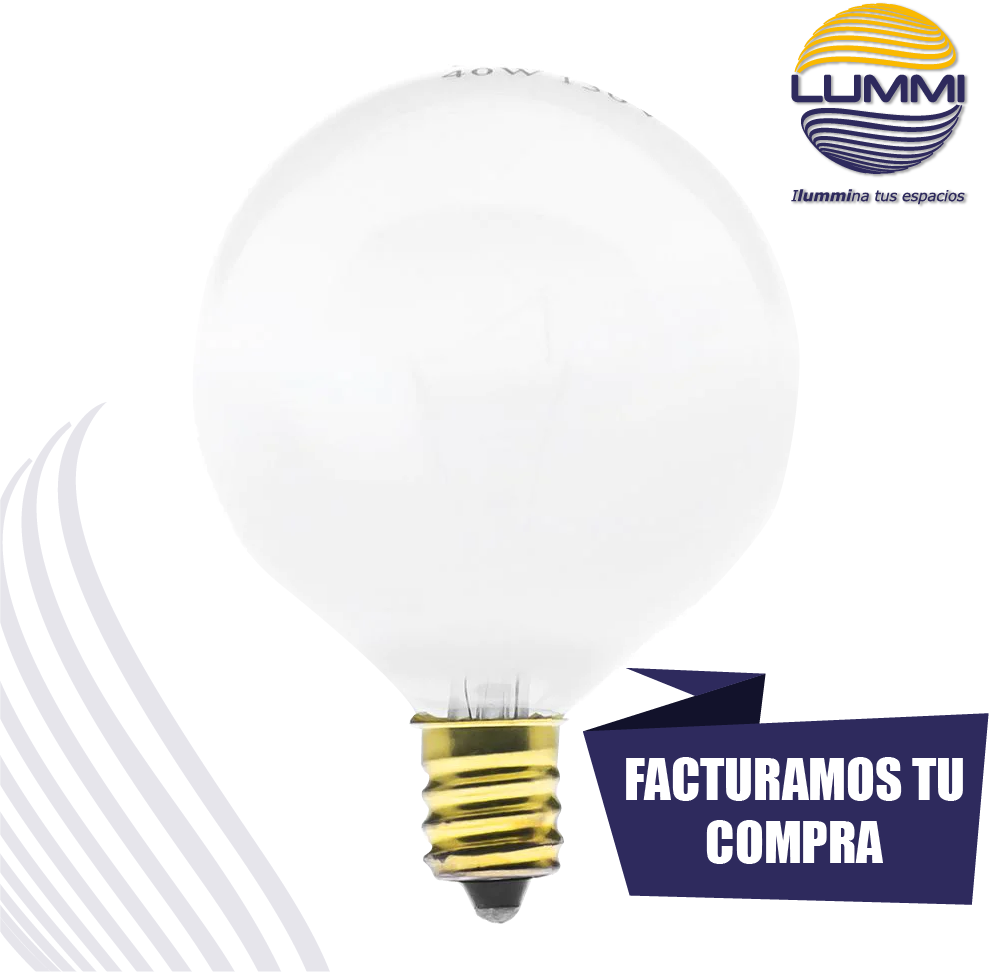 Foco bola blanco 40W (G50BCO)