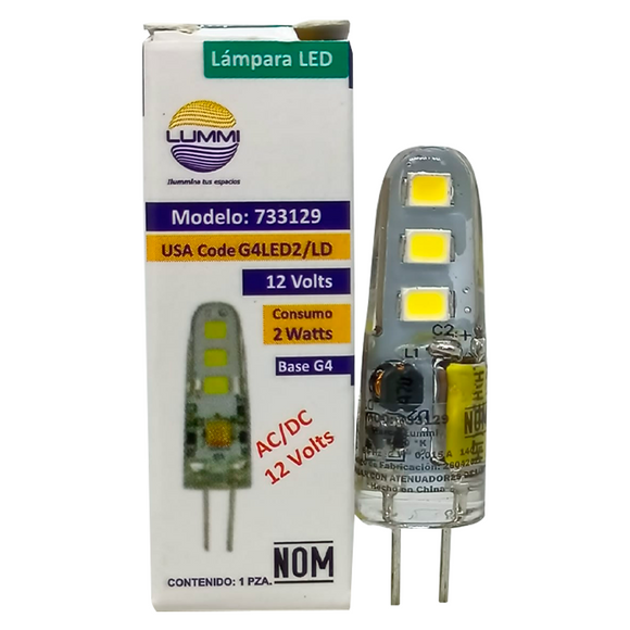 Foco cacahuate LED 2W (G4LED2/LD)