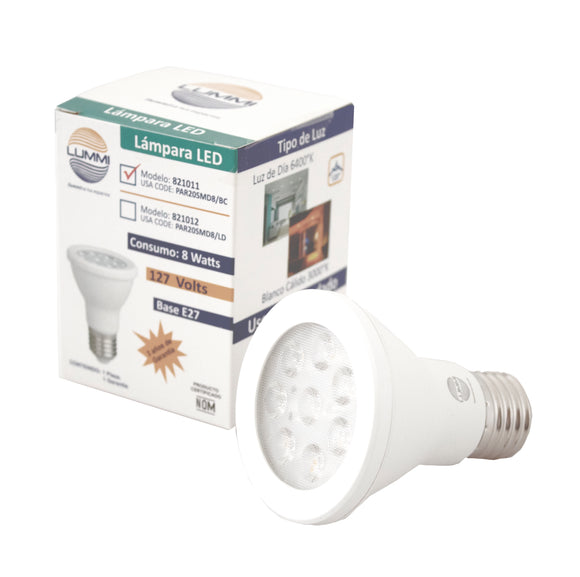 Foco LED 8W c/E26 (PAR20SMD8/BC)