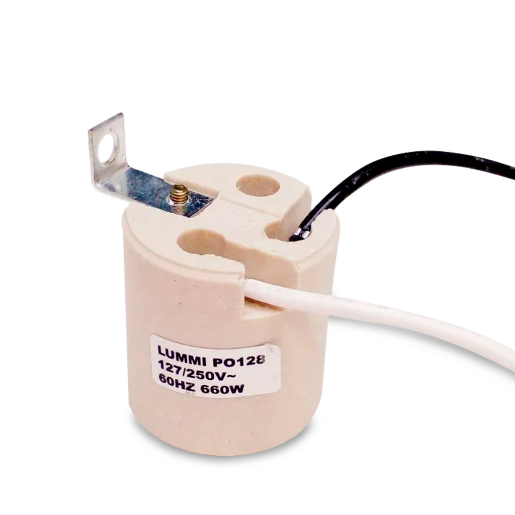 SOQUET DE PORCELANA BLANCO E-26 ( PO128 )