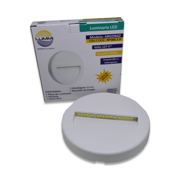 Luminario LED de pared redondo (RP3BL/LD)