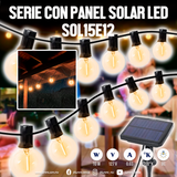 Serie LED con panel solar ( SOL15E12 )