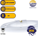 Lámpara circular fluorescente Doble G10q T5 (FCL2C40/BF)