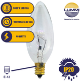 Foco incandescente tipo vela (40B10)