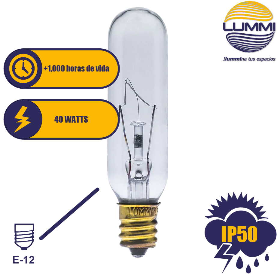 Foco tubular T21 de 40W (T2140E12)
