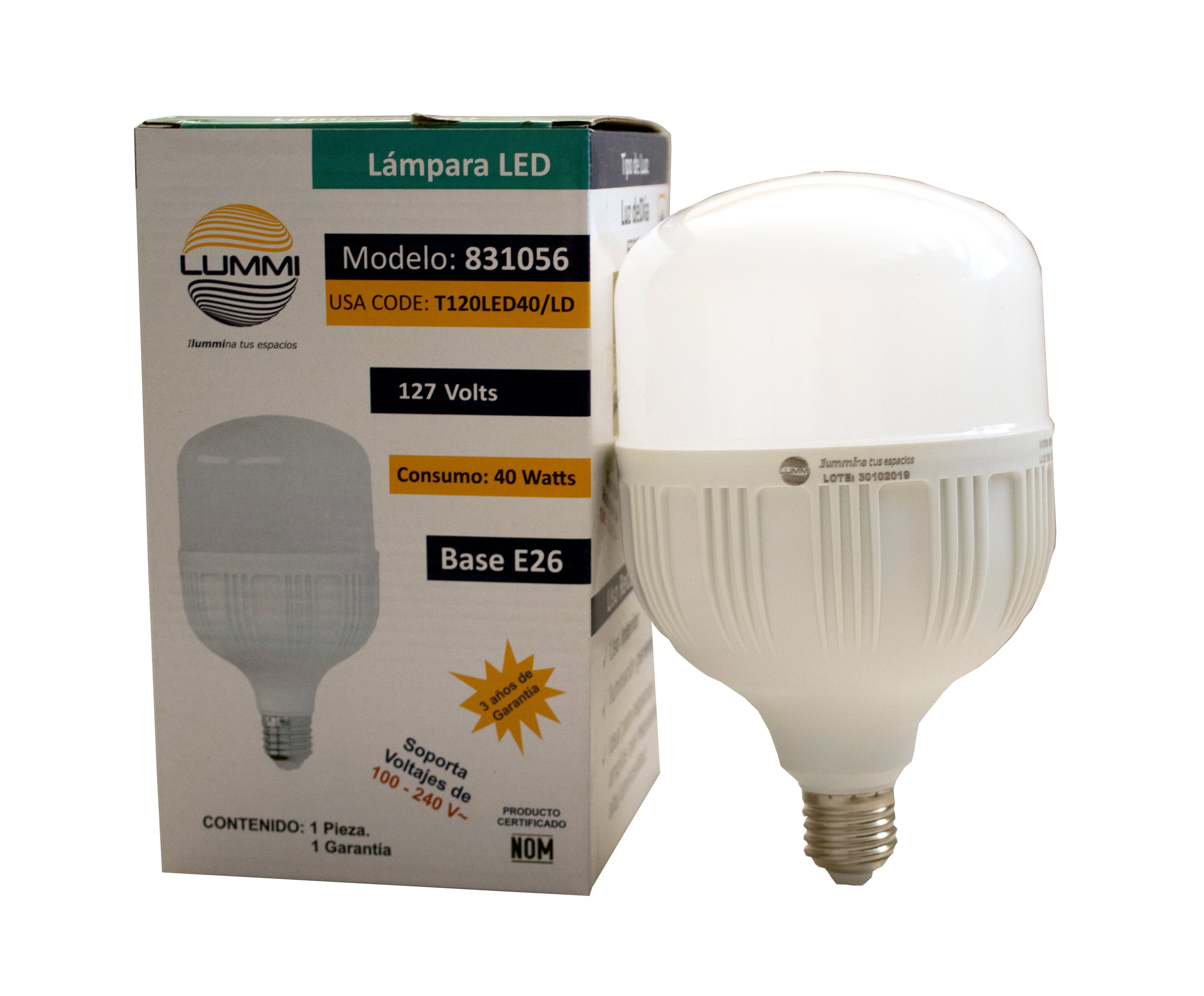 Foco LED tipo bala 40W (T120LED40/LD)
