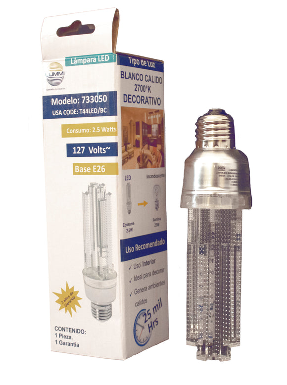 Foco led tipo candil 2.5W (T44LED/BC)