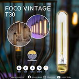 Foco  tubular T30 vintage E26 de 30W (T30)
