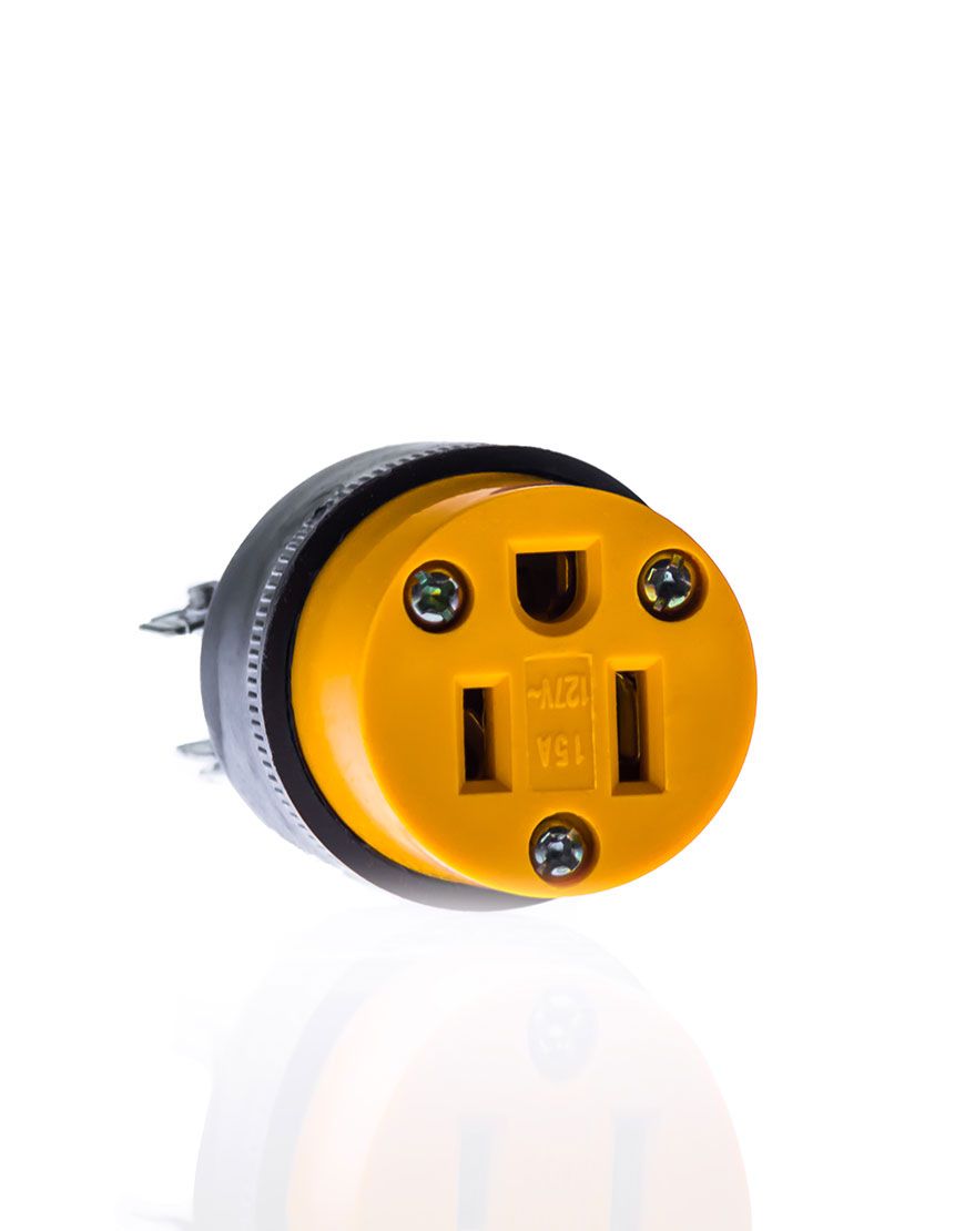 Contacto industrial 2P+T hule (CO273)