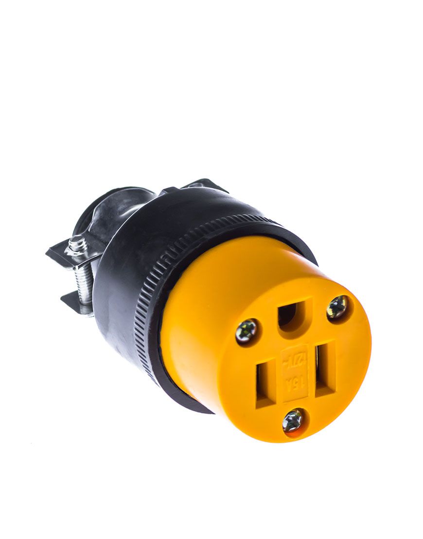 Contacto industrial 2P+T hule (CO273)
