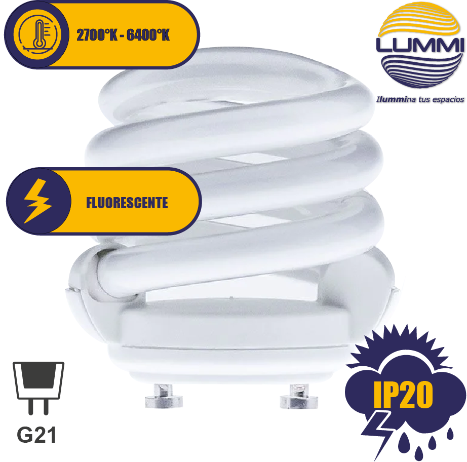 Foco espiral mini Luz de día ( ES13G21/64 )