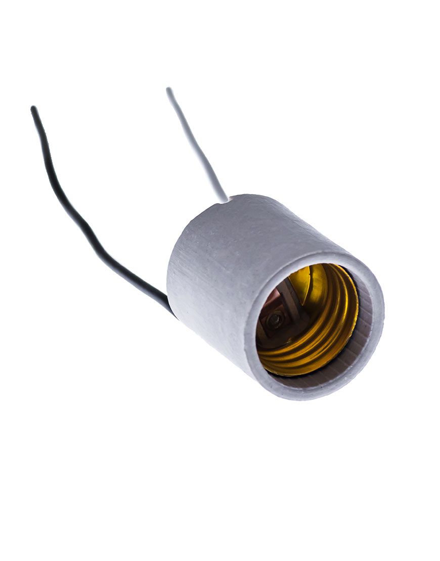 Socket de porcelana con cables (PO129)