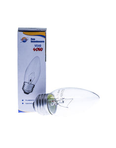Foco vela liso E26 40W (VE40)