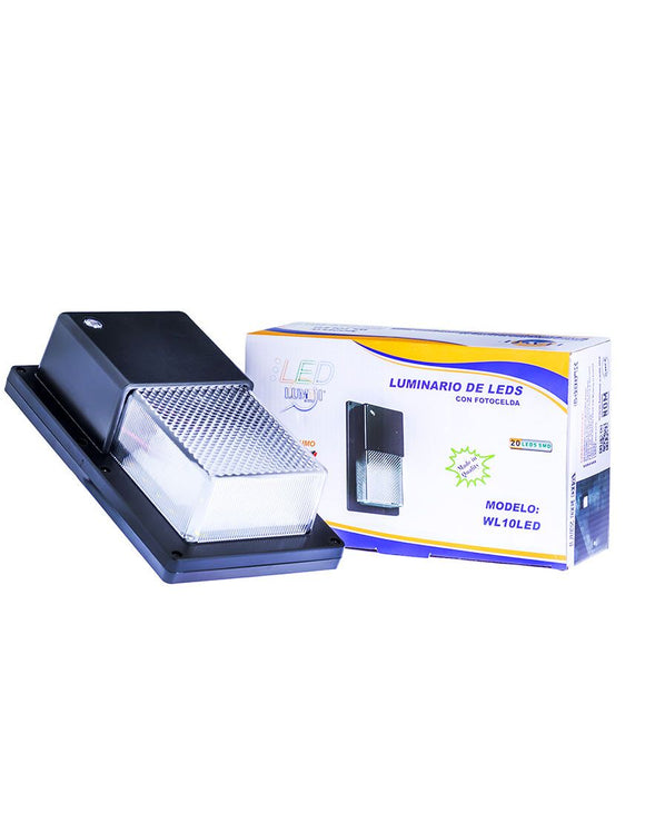 Arbotante de LED  10W con fotocelda (WL10LED)